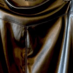 Black Faux Leather Pencil Skirt like new use only for photo shoot